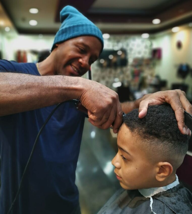 Young client