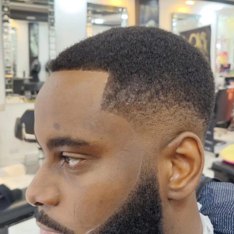 Fade side view
